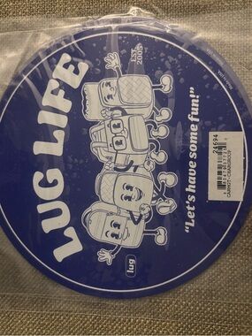 Lug Life Car Magnet - Blue & White